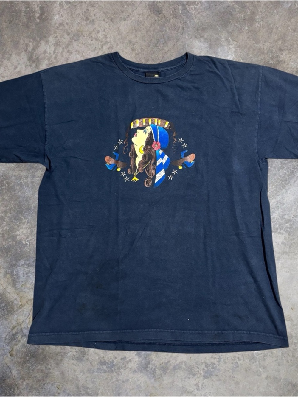 2000s Emerica Bandana Girl Skate T Shirt
